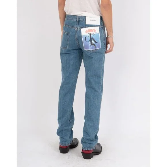   205w39nyc ラフシモンズ パッチ Calvin Klein 205W39Nyc Raf Simons Jaws Printed Patch Denim